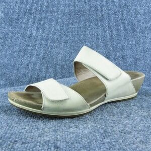 Dansko Women Slide Sandal Shoes Beige‎ Leather Size 41 Medium